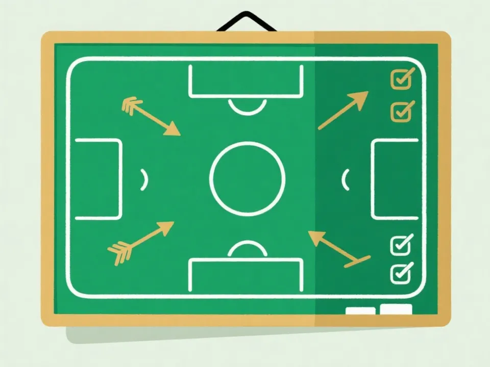 赛前分析步骤与战术板示意图